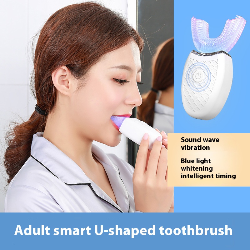 Teeth Whitening Vape - 성인용 전동 U자형 칫솔 - 부드러운