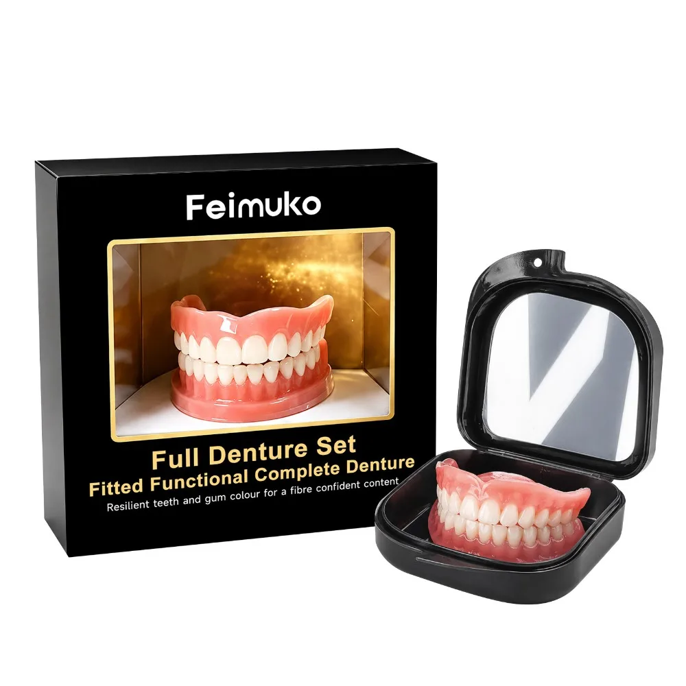 Teeth Whitening Instant - 풀세트 틀니 가짜 치아 교정기 편안한