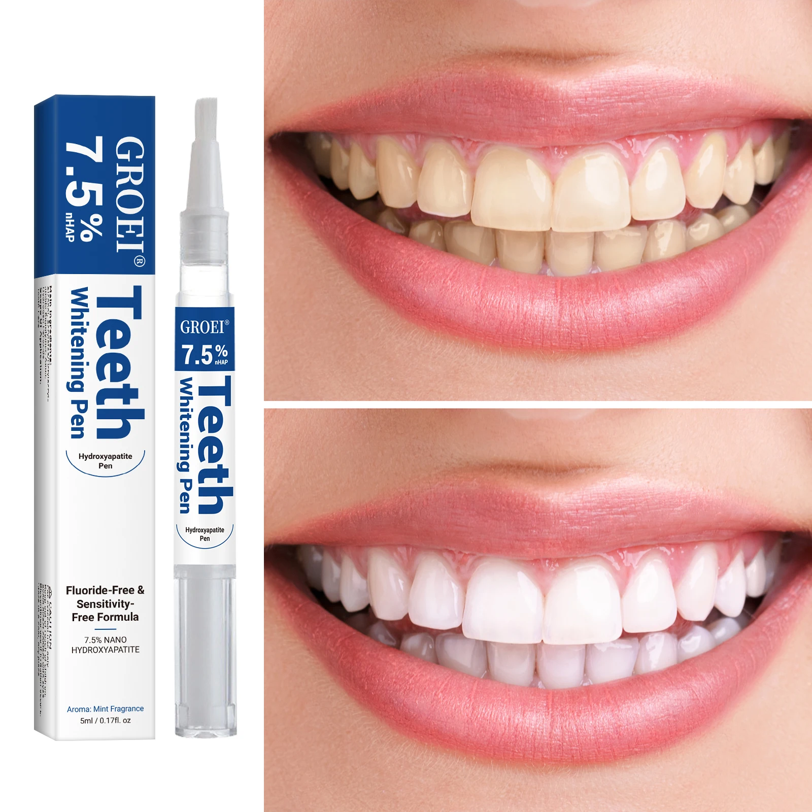 하이드록시아파타이트 치아 미백 펜 눈부신 화이트 얼룩  - Teeth Whitening Pens 리뷰 및 가격