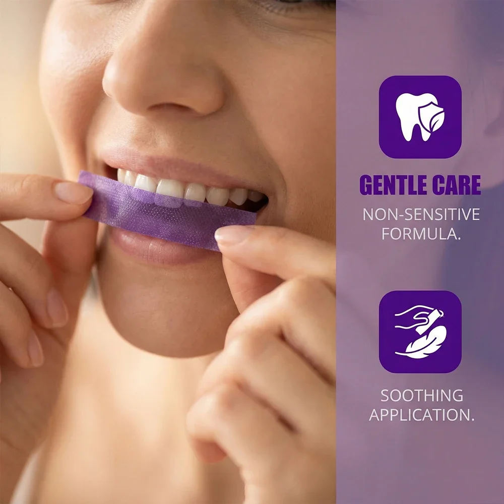 퍼플 치아 미백 스트립 노센서티브 V34 치아 미백 스 - Teeth Whitening Instant 리뷰 및 가격