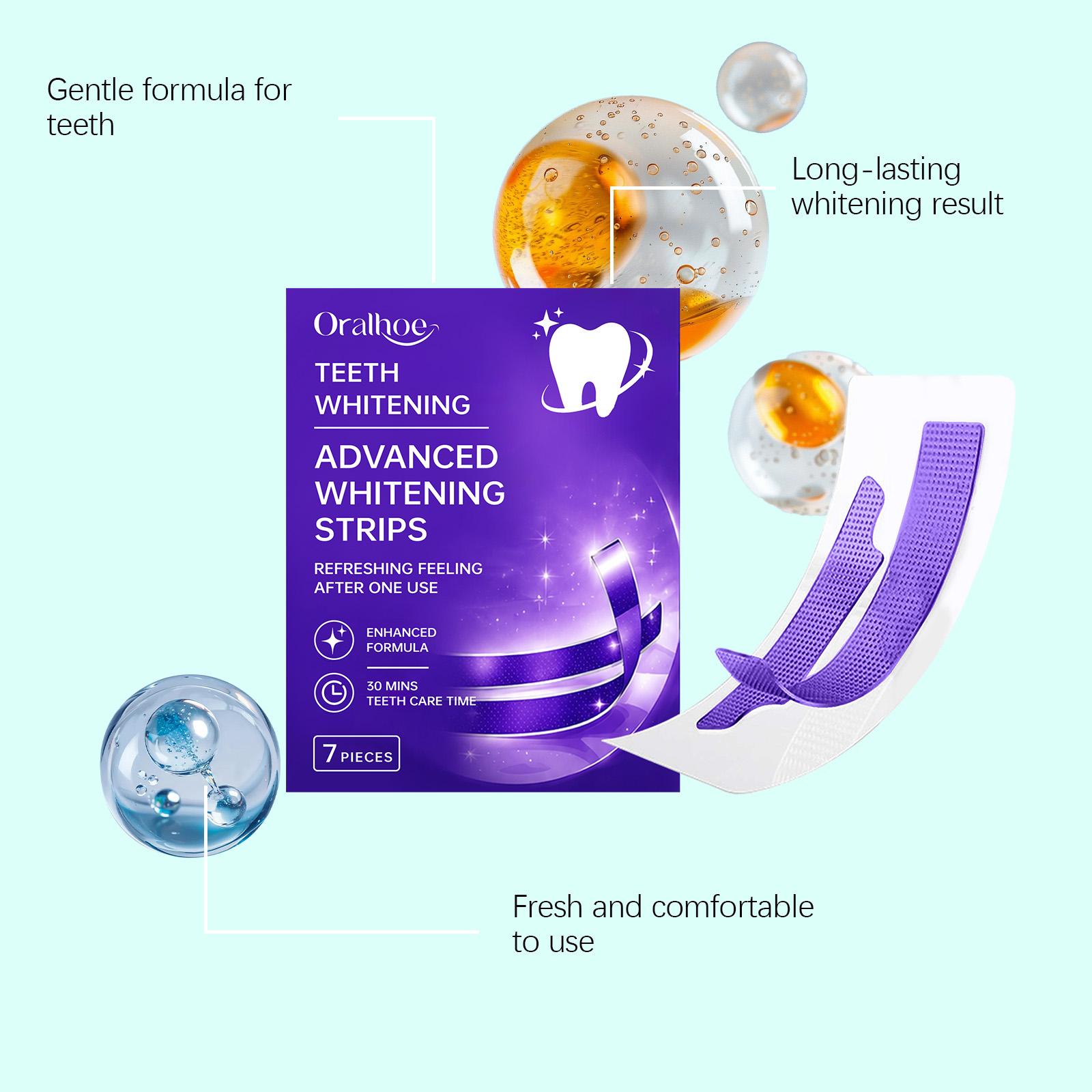 오랄호 퍼플 어드밴스드 치아 미백 스트립 얼룩 제거 민 - Teeth Whitening Instant 리뷰 및 가격
